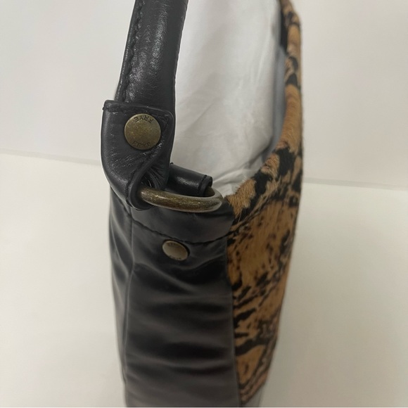 # Frye Black Leather Melissa Calf Hair Hobo / Shoulder / Crossbody Bag - Reemoly - Picture 7 of 16